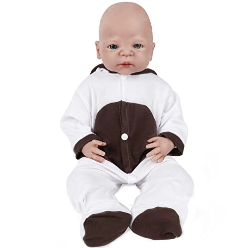 Vollence Sleeping Baby Doll - 16 inch Silicone Girl Skin Color Ages 3+