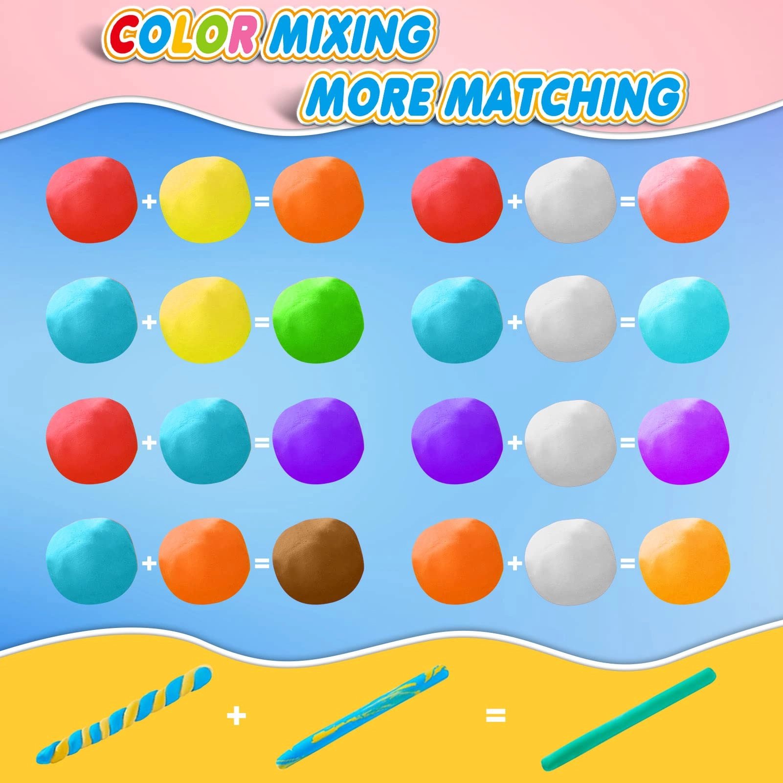 Magic Clay - 3+ years 24 colors