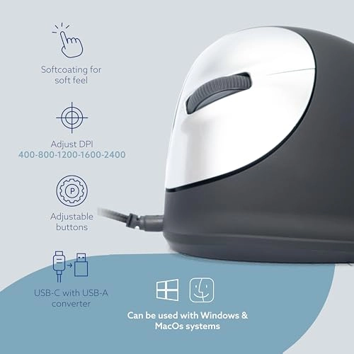 HE Vertical Ergonomic Mouse - USB