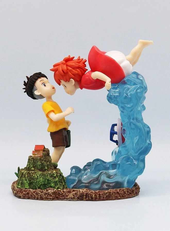 Ponyo - Ponyo on the Cliff (18 cm) (QQ0129)