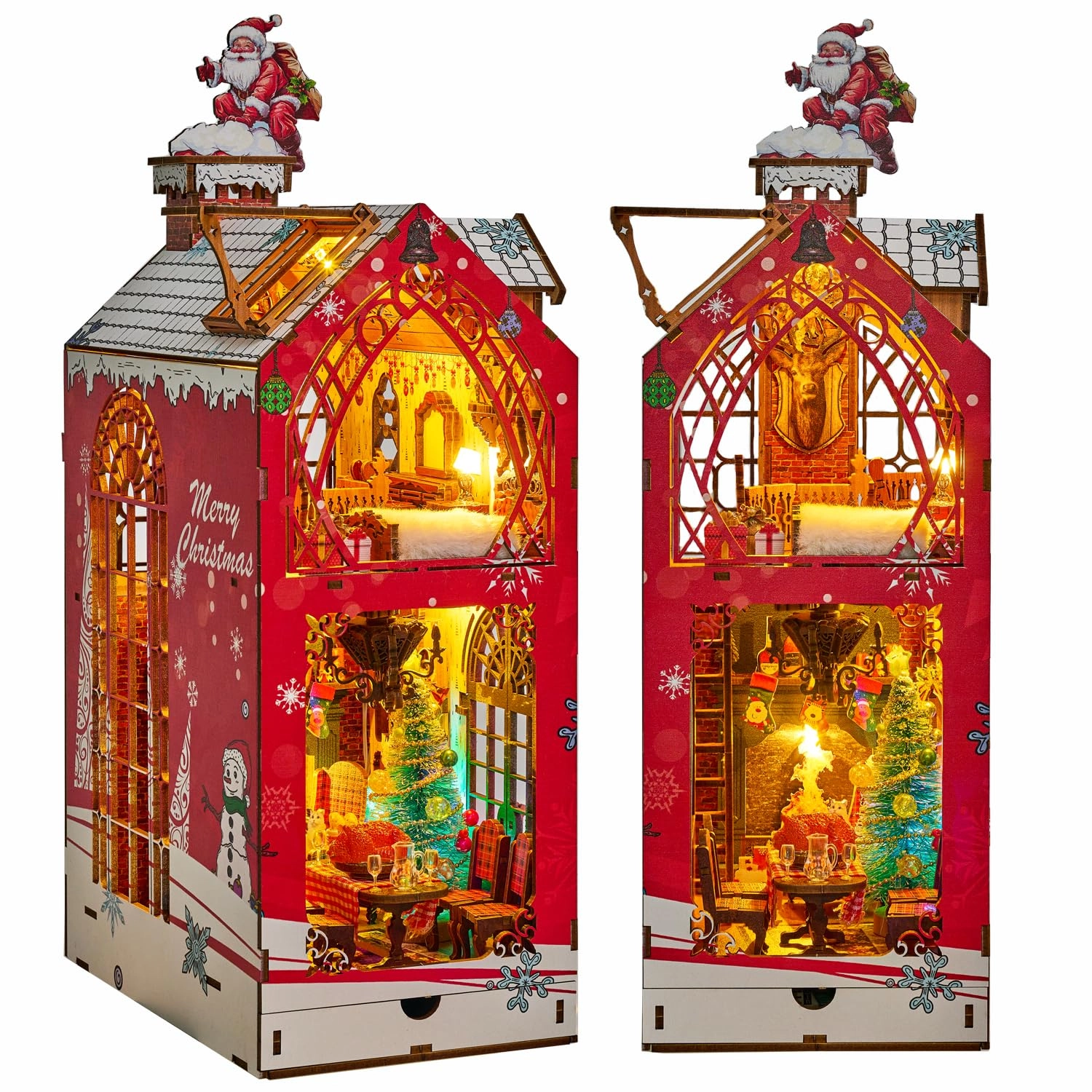 Roroom DIY Book Nook Kit - Miniature Dollhouse LED