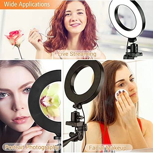 Ring Light LED - 6" Tripod 3 Light Modes