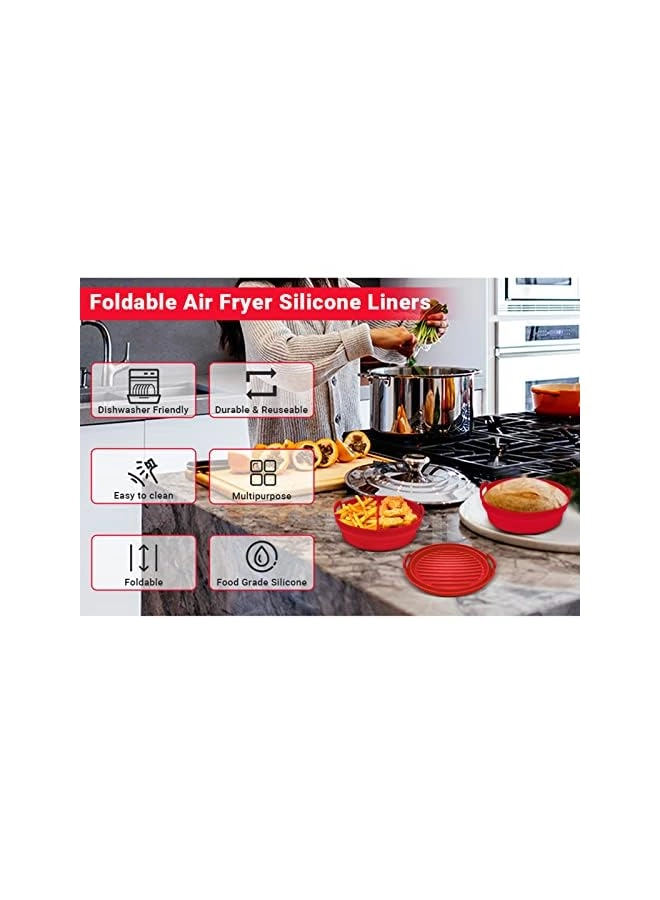 Foldable Air Fryer Silicone Liners - Silicone 1pc
