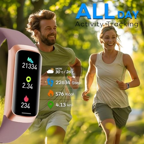Fitness Activity Tracker - IP67 Blood Pressure Monitor Heart Rate Monitor