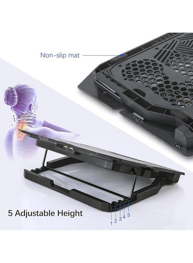 Laptop Cooling Pad - 5 fans 12-15.6 inch