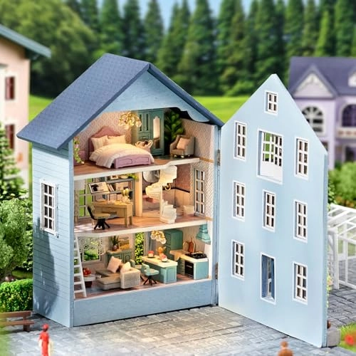 DIY Miniature Dollhouse Kit - Happy Manor 1:100