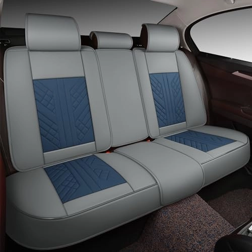 GXT-01SP-C29 - Rear Seat Grey and Blue Faux Leather