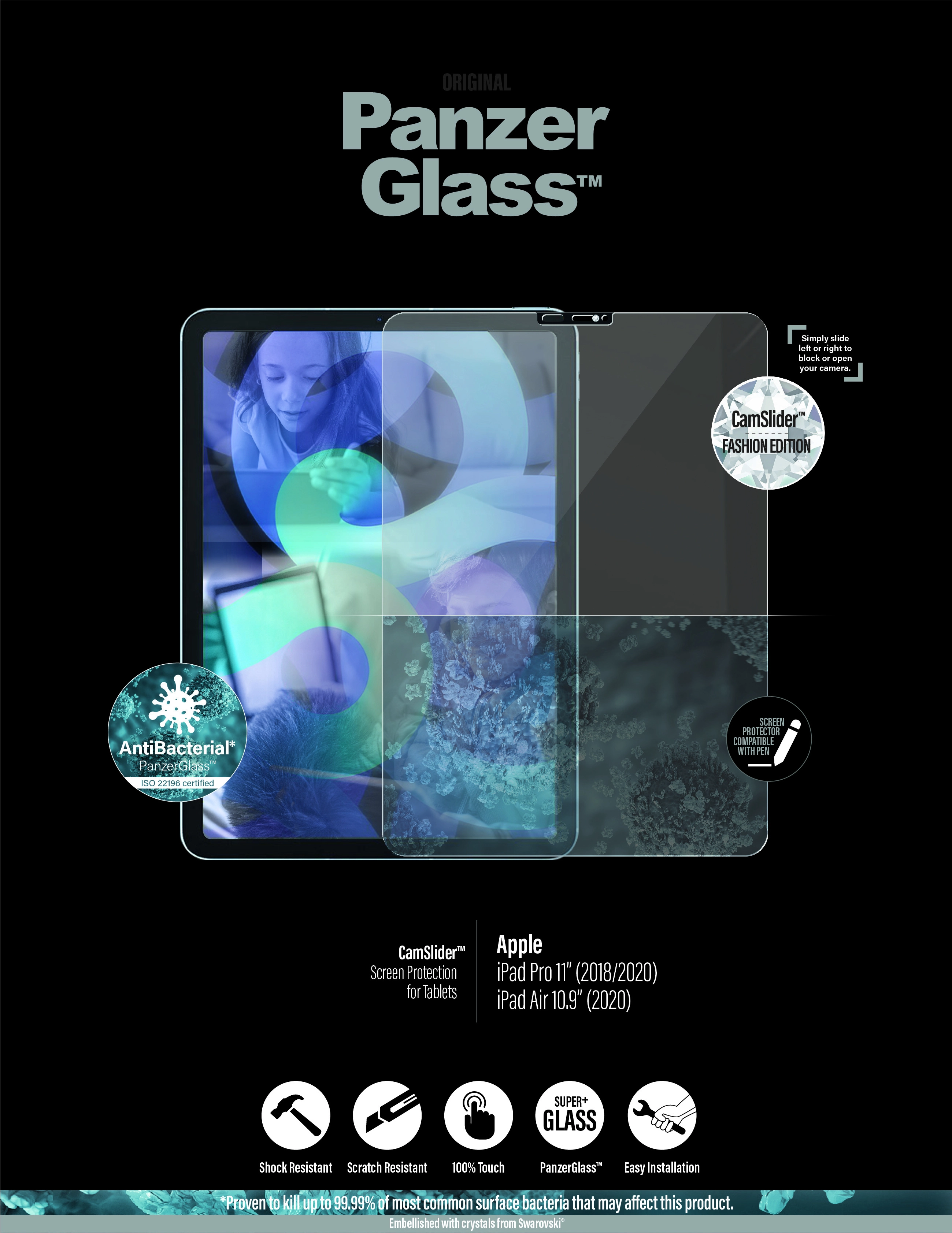 Clear Screen Protector for iPad Pro 11 & iPad Air