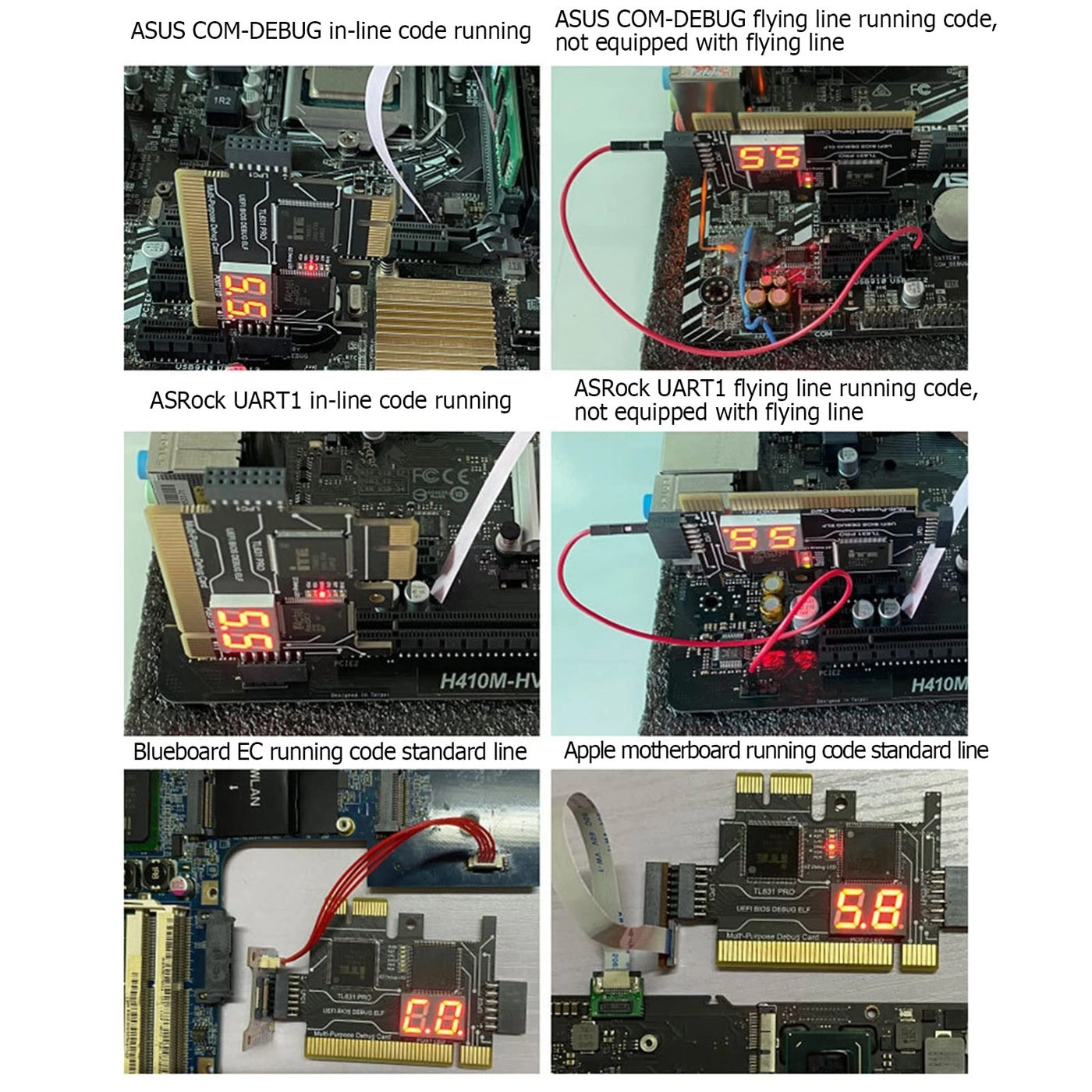 TL631 Pro - Motherboard Analyzer PCI Mini PCI-E LPC