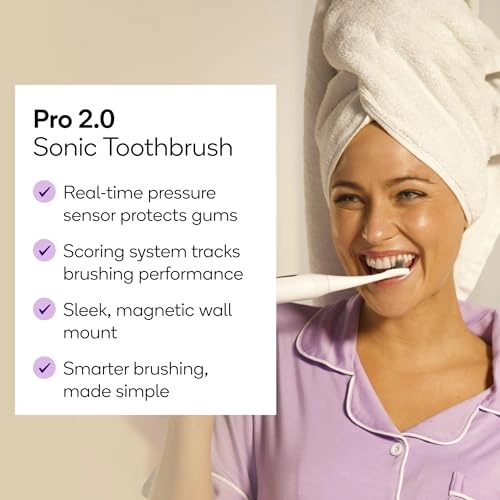 Pro 2.0 Sonic Toothbrush - Smart Pressure Sensor 5 Modes USB-C Charging