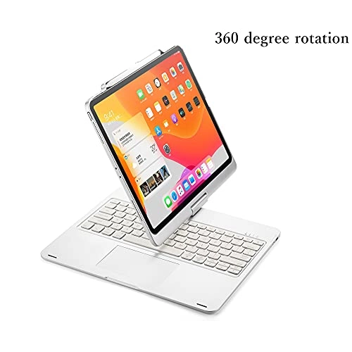 360 Rotatable Keyboard - for iPad Pro 13" (M4) / iPad Air 13" (M2) / iPad Pro 12.9" 6th/5th/4th/3rd Backlight Trackpad