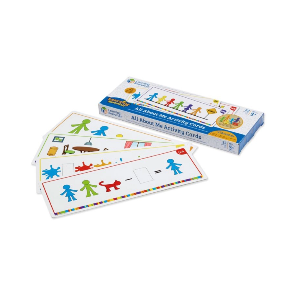 Learning Resources All About Me Family Counters Activity Cards - Suitable for 3 years and above 21 pieces