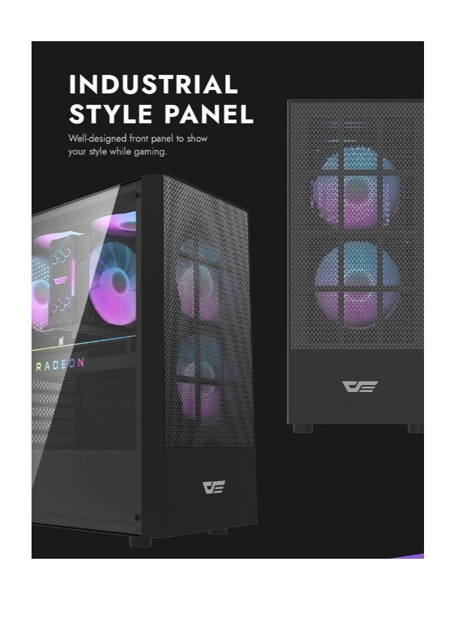 DB330M - Tempered Glass Side Panel Mid Tower