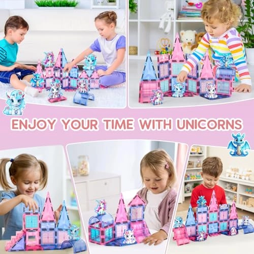 Magnetic Tiles Unicorn - 49 pcs