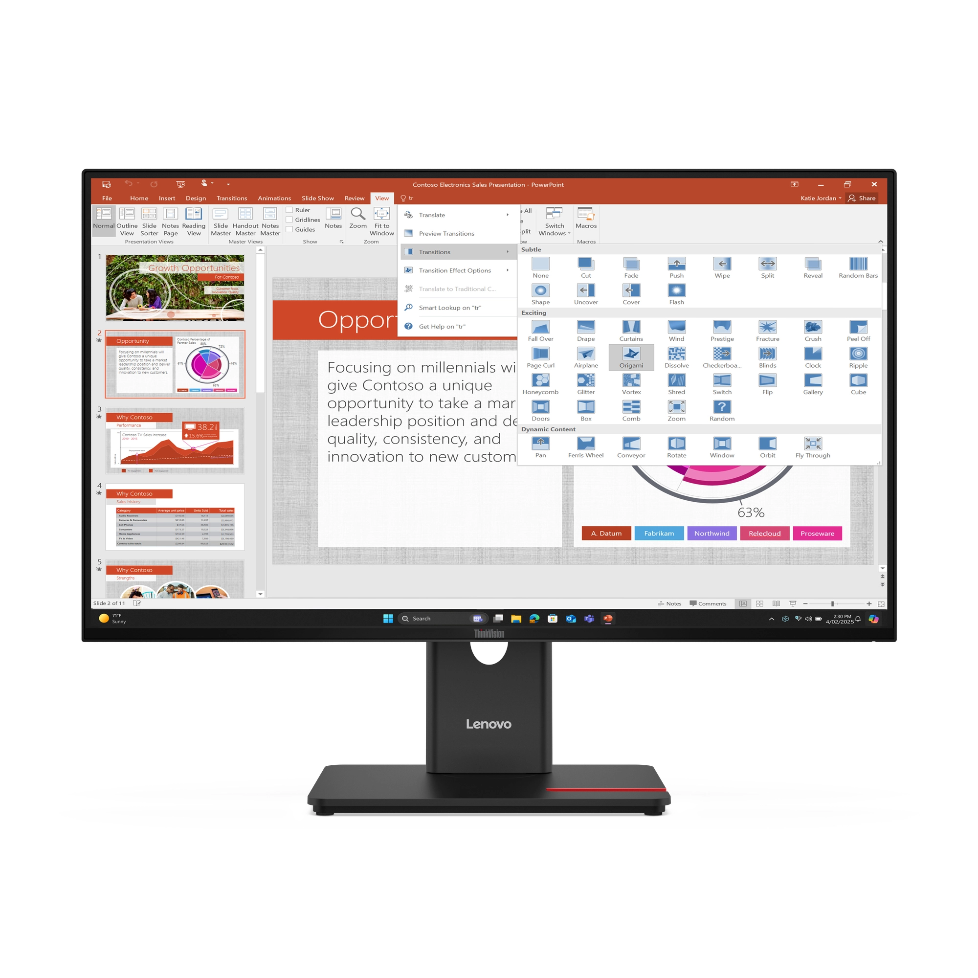Lenovo ThinkVision T27-40 - 64A5MAT6UK 27" 1920x1080