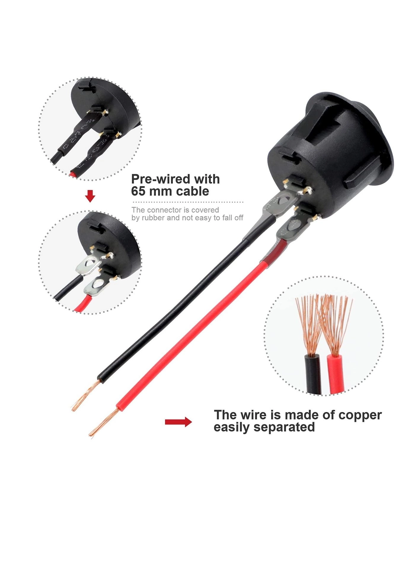 KCD1 Mini Round Rocker Switch - 10 pcs