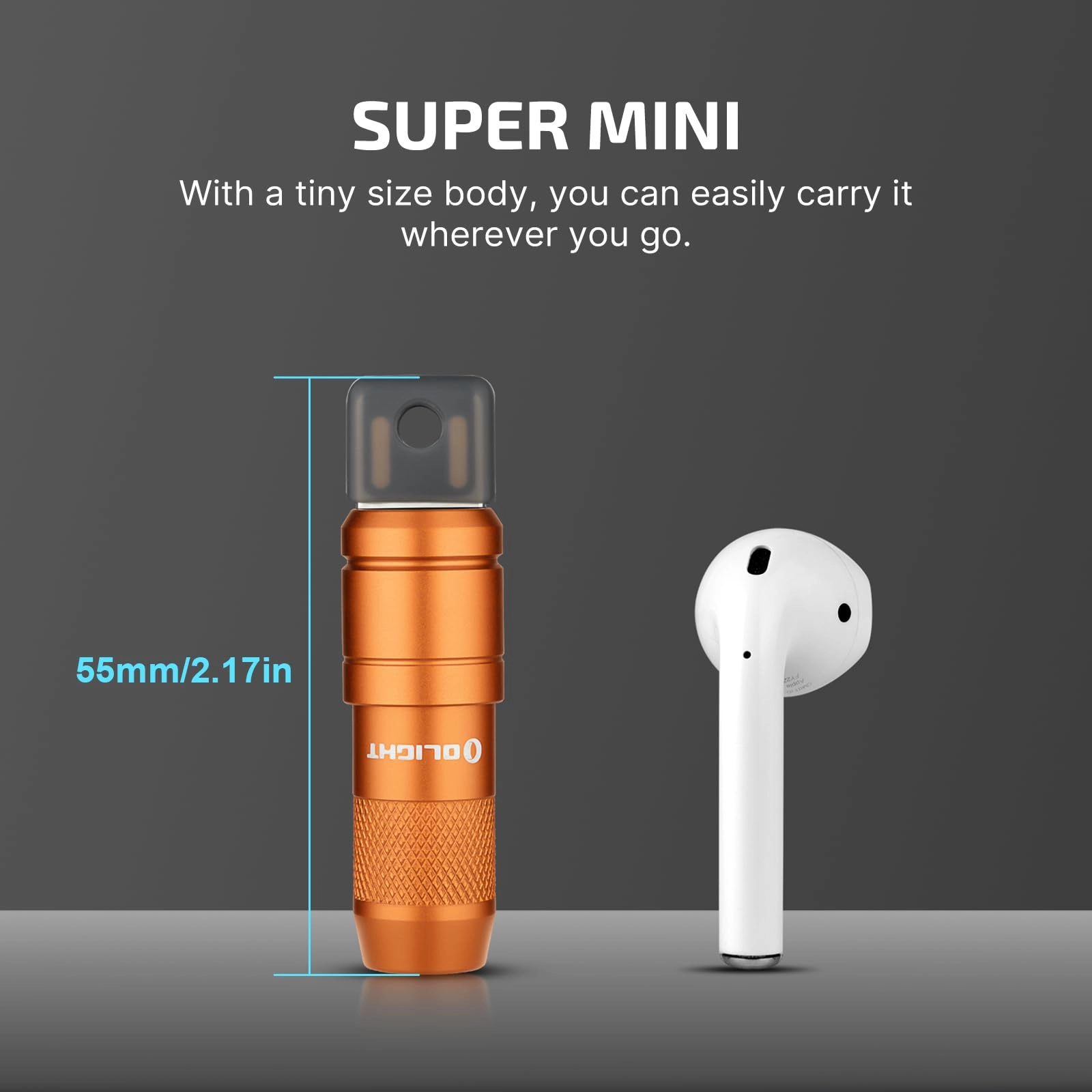 IMINI 2 Keychain Flashlight Rechargeable (50lm)
