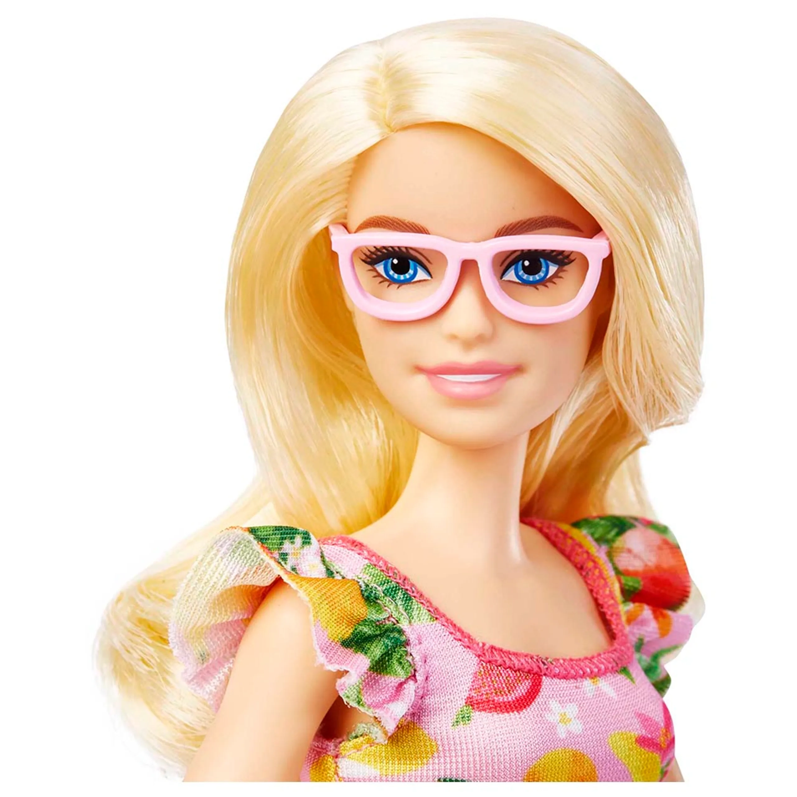 Barbie Fashionistas - blonde Fruit Print Dress Ages 3+