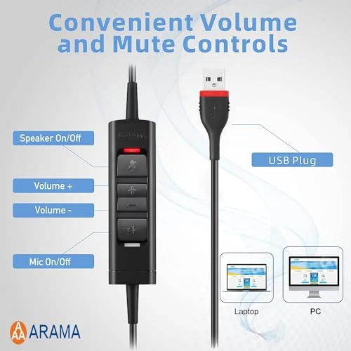 A802USB Wired Headset