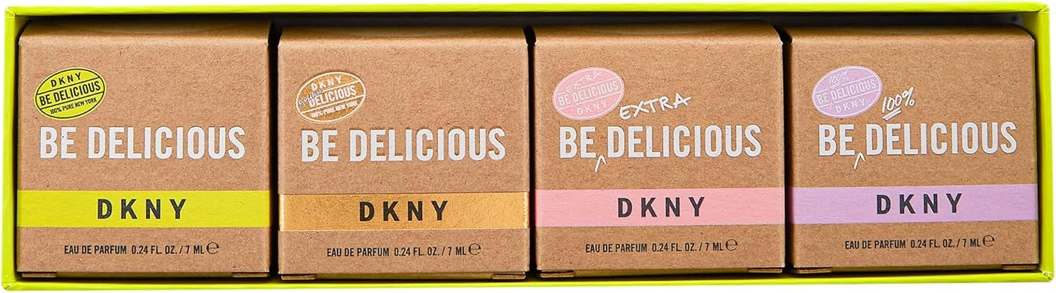 DKNY Bee Delicious - 7ml EDP + Bee Golden Delicious - 7ml EDP + Bee Extra Delicious - 7ml EDP + Bee 100% Delicious - 7ml EDP