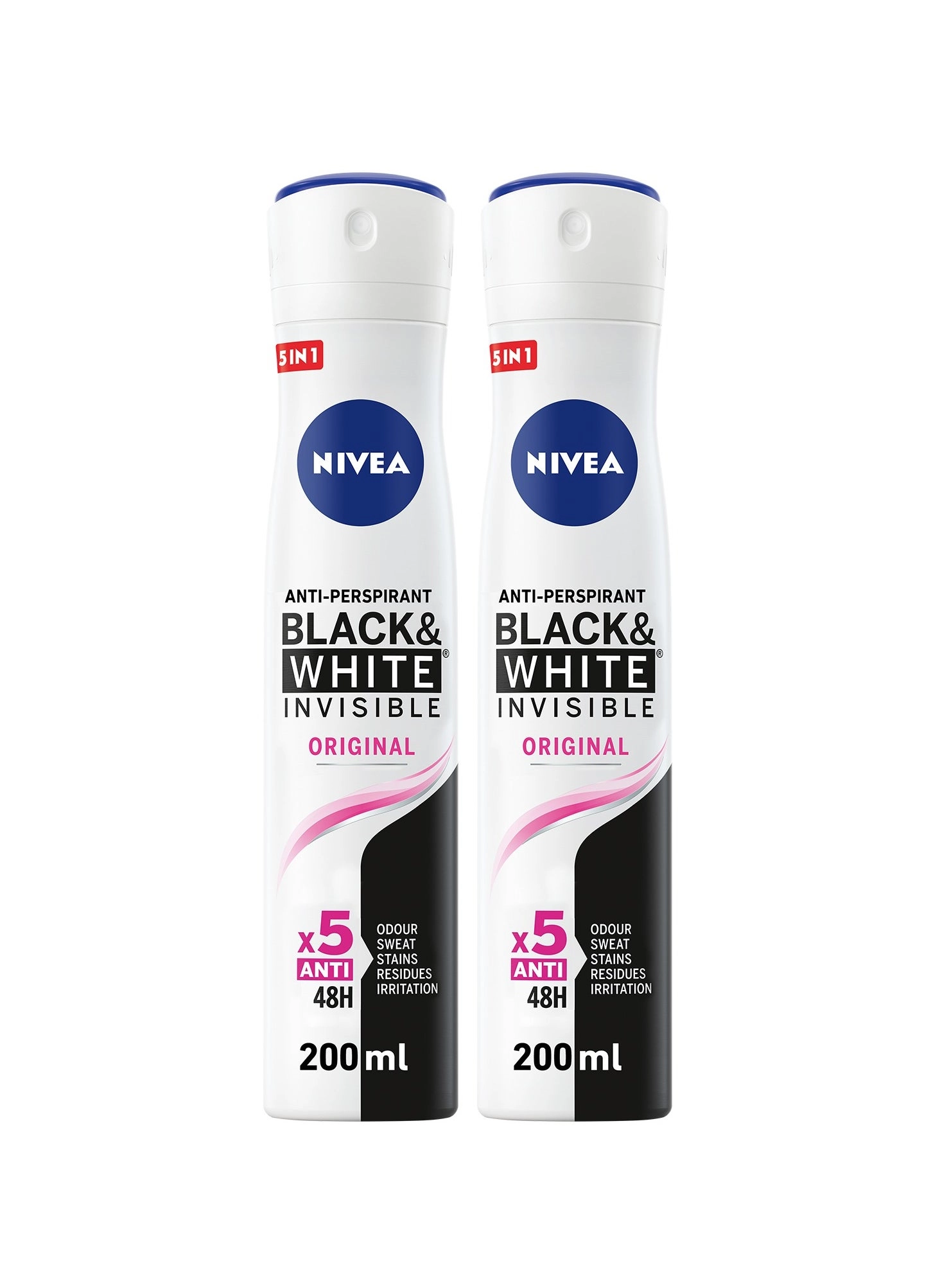 NIVEA Invisible Black & White Original - 200 gram