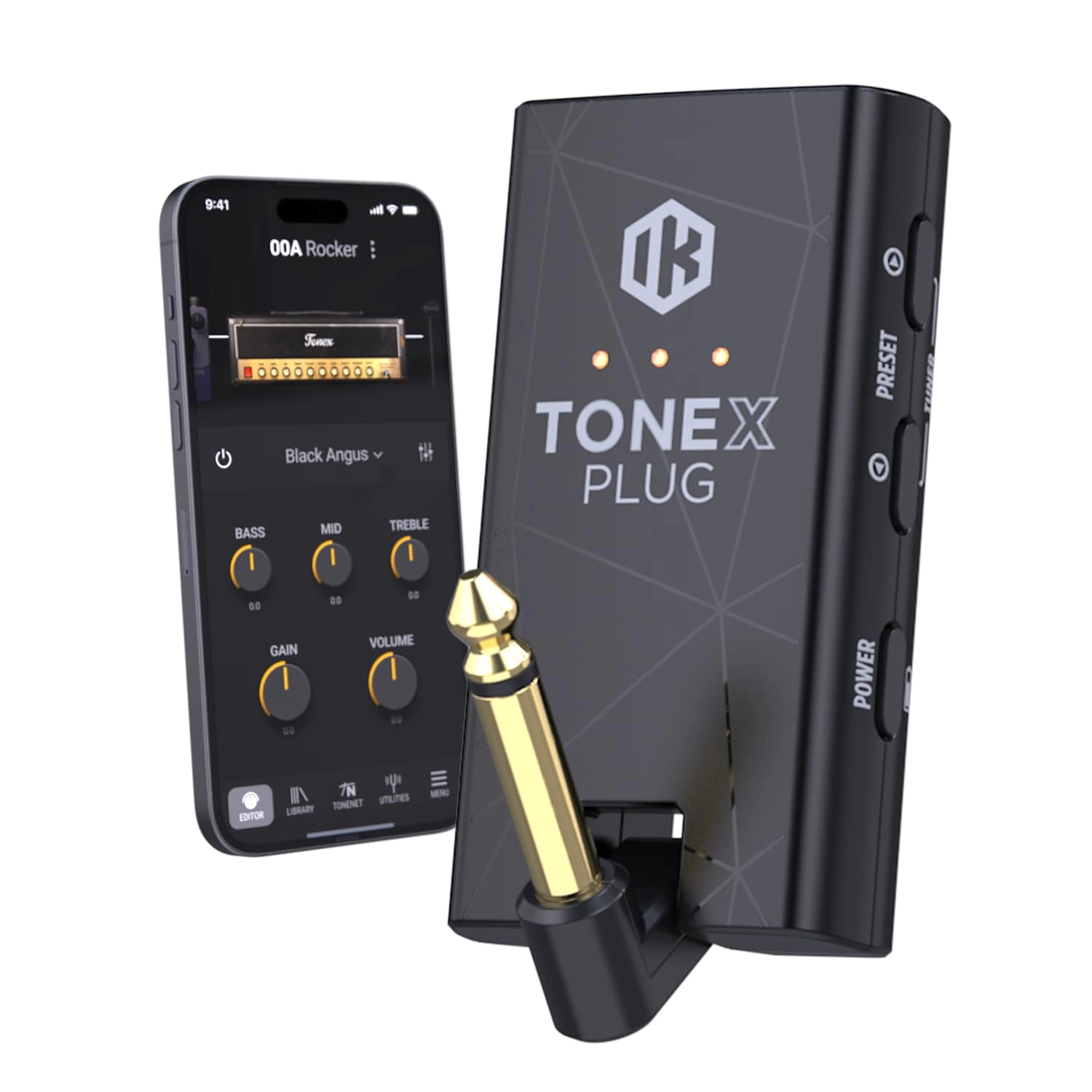 IK Multimedia TONEX Plug - 40,000+ AI Tone Models USB-C Bluetooth
