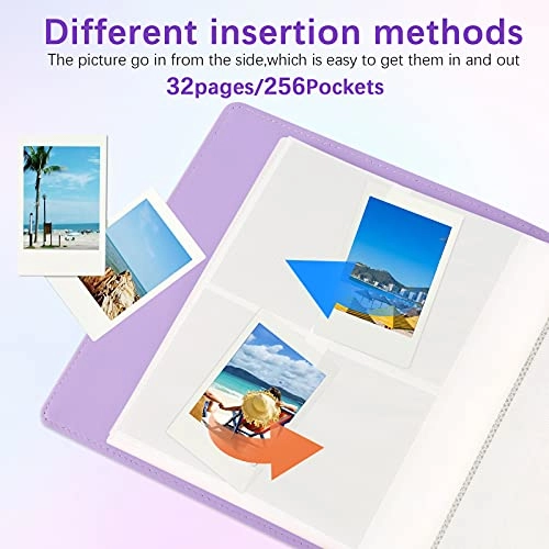 2x3" 256 Pockets PU Leather Photo Album