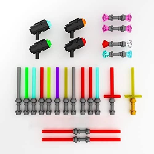 Light Sword Saber Blaster Building Blocks Accessory Pack - Plastic Movie 105pcs