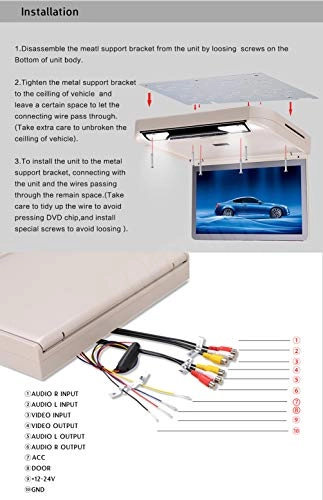 Flip Down Unit - 13.3 Inches