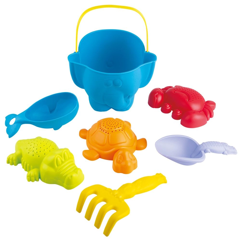 Play&Go Animal Beach Bucket Set - 7pc Bio-Based Plastic
