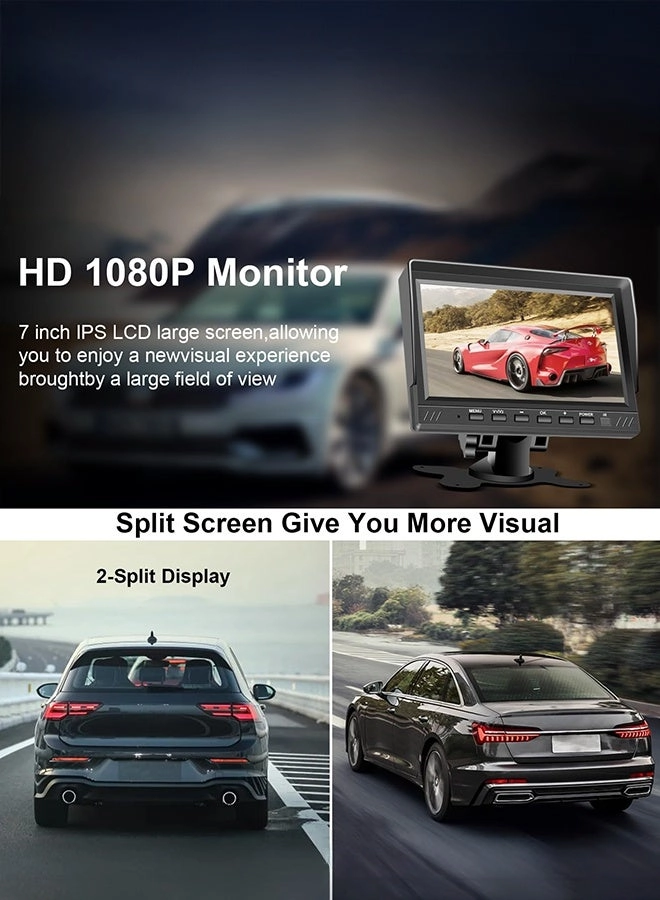 Dual Backup Camera System - Night vision wired 1080P