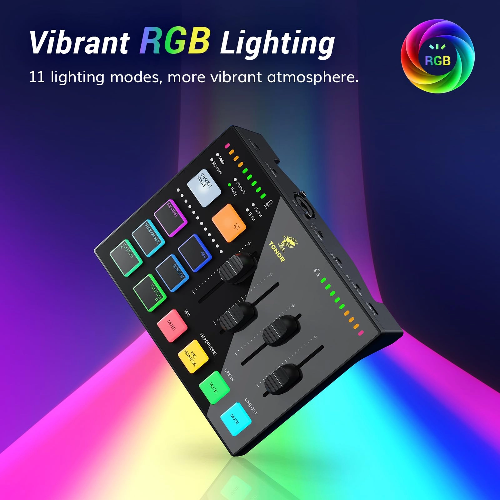 E7 Auxiliary+USB+XLR Microphone