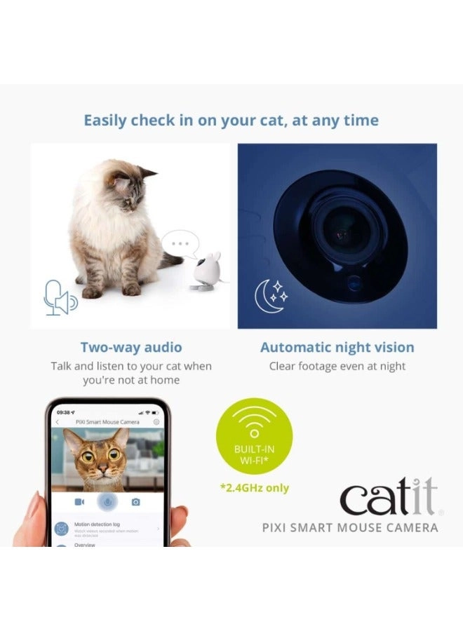 PIXI Smart Mouse Camera - Full HD 1080p Automatic night vision