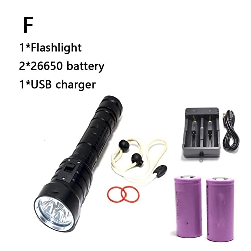 Diving Flashlight - 8000 lumens 3x XM-L L2 LED