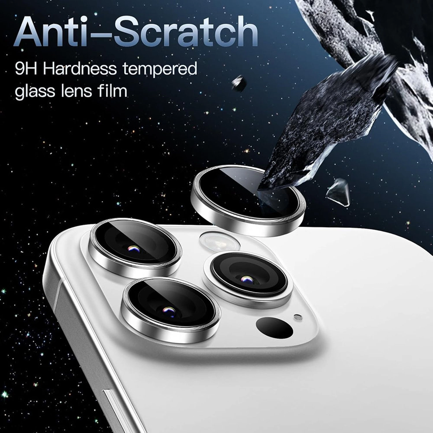 HD Tempered Glass Camera Lens Protector for iPhone 16 Pro / iPhone 16 Pro Max