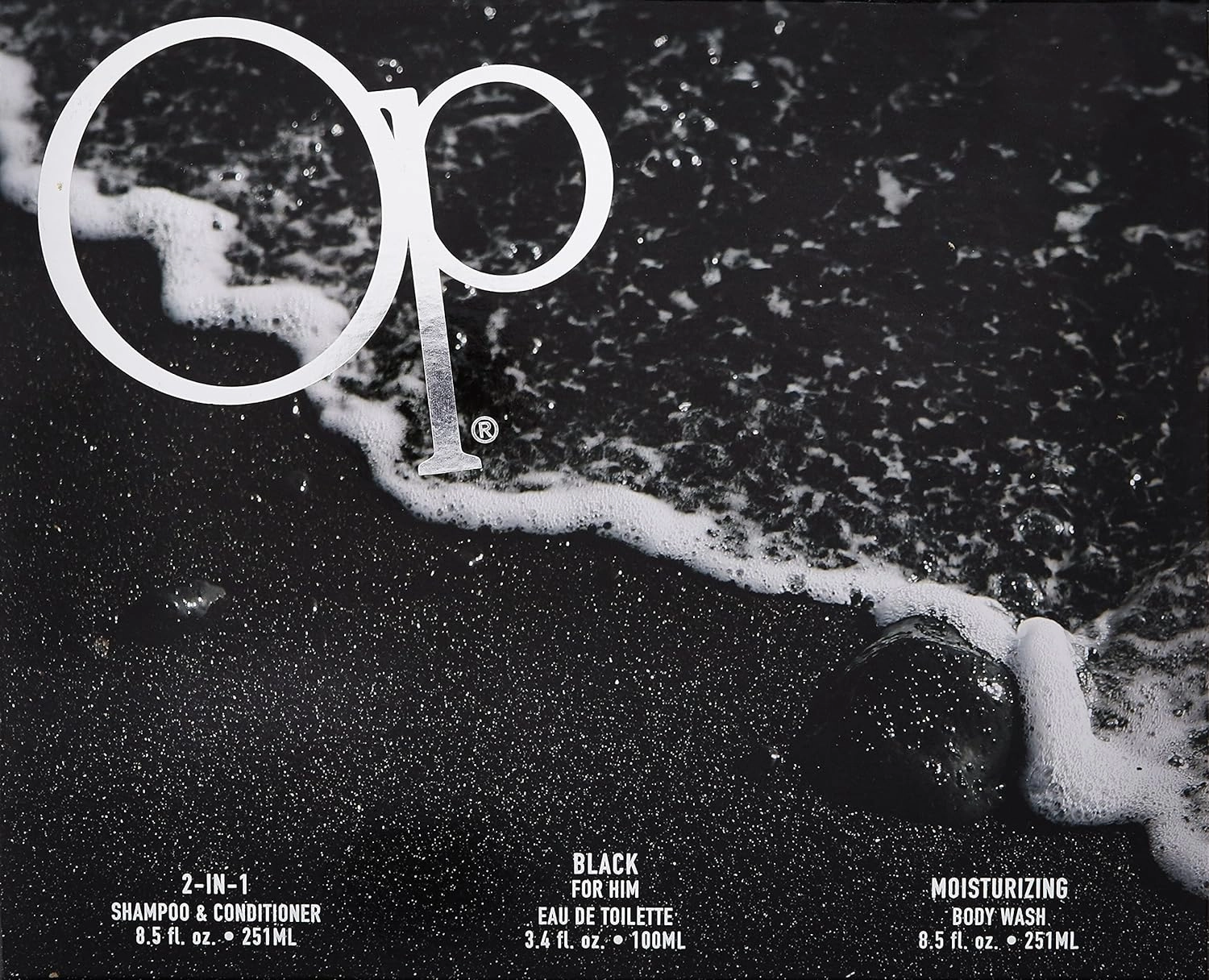 OP Black Eau De Toilette Spray - 3.4 Oz + 2-In-1 Shampoo & Conditioner - 8.5 Oz + Moisturizing Body Wash - 8.5 Oz