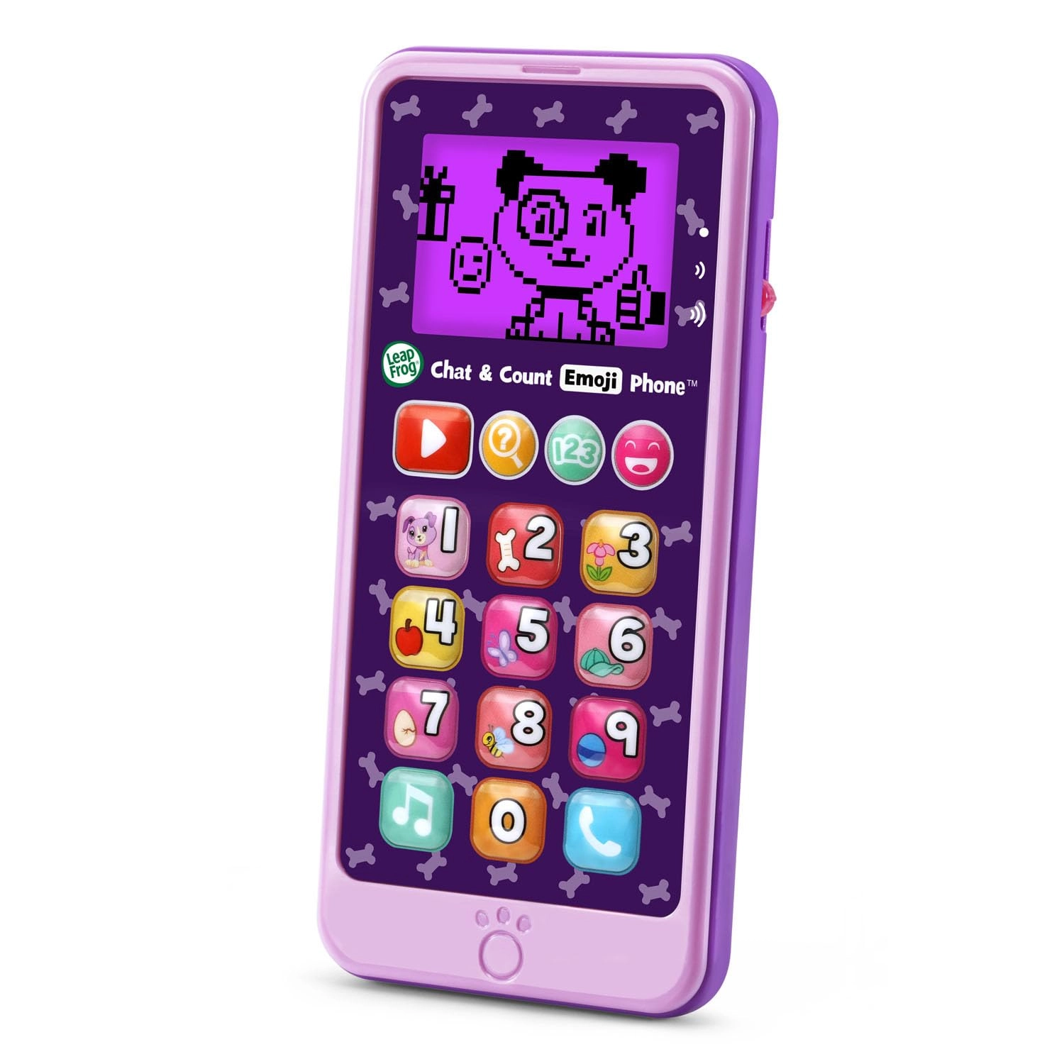 VTech LeapFrog Chat and Count Emoji Phone Violet - 18 months to 5 years