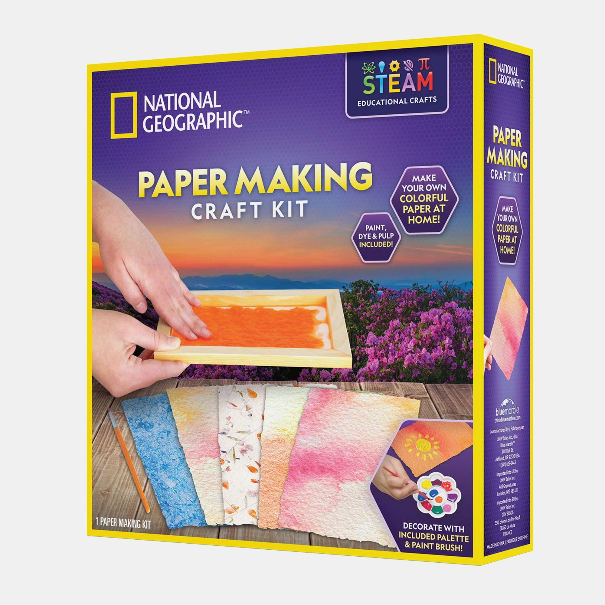 National Geographic Paper Making Craft Kit color theory and recycling - 8 years+ 4 pieces