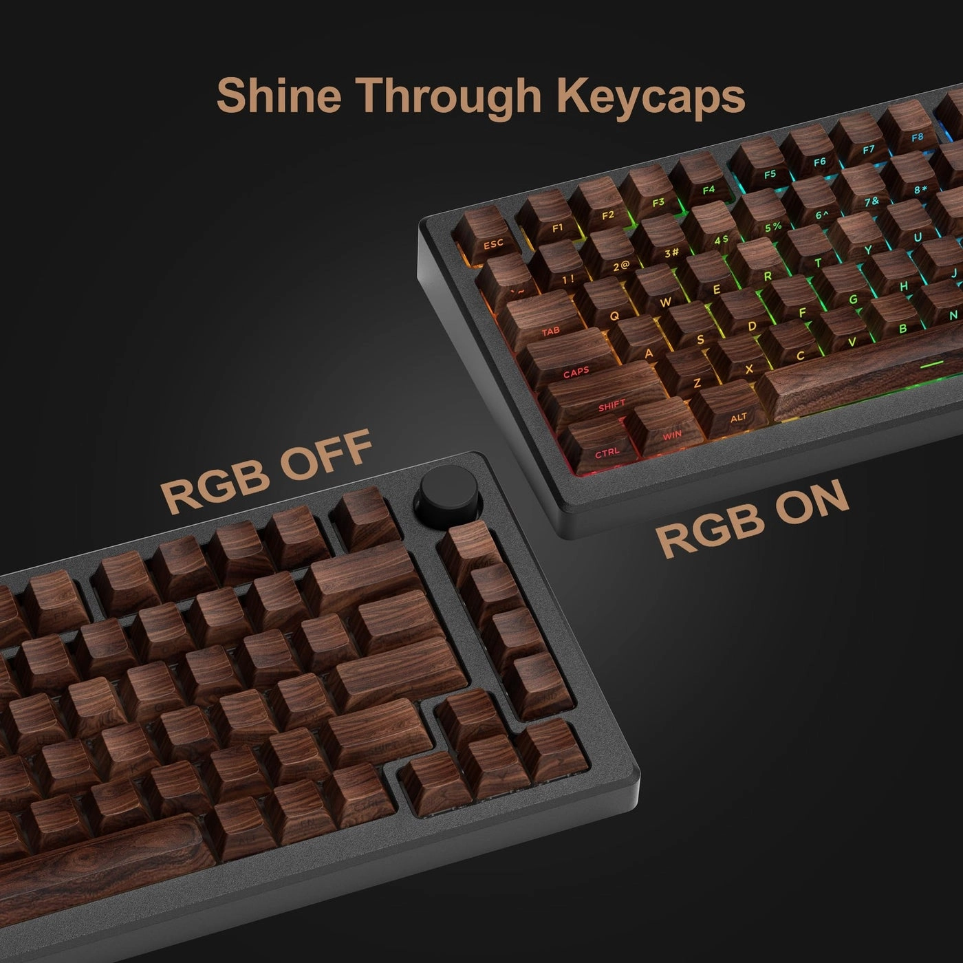 XVX Shine Through Keycaps - Side Print PBT 131 Keys