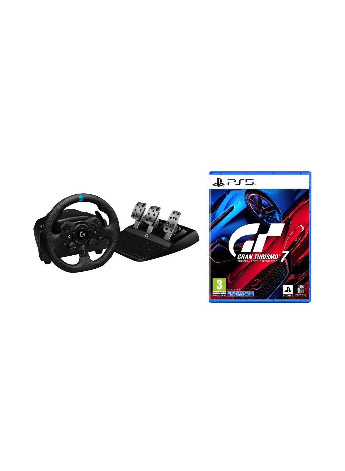 Logitech G923 Racing Wheel & Pedals - PS5