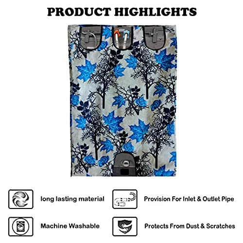 Shub Design Top Load Semi Automatic Washing Machine Cover - Blue 6 Kg 6.5 kg 7 kg 7.5 kg