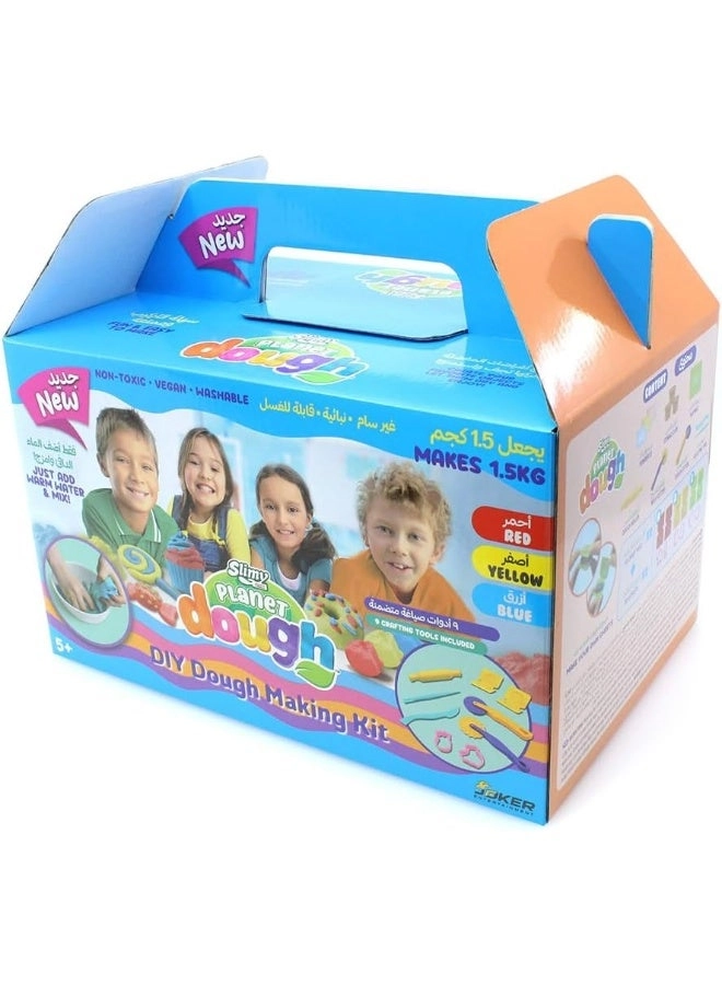 Slimy Planet Dough DIY Deluxe Set - 5+ years 9 pcs 3 colors