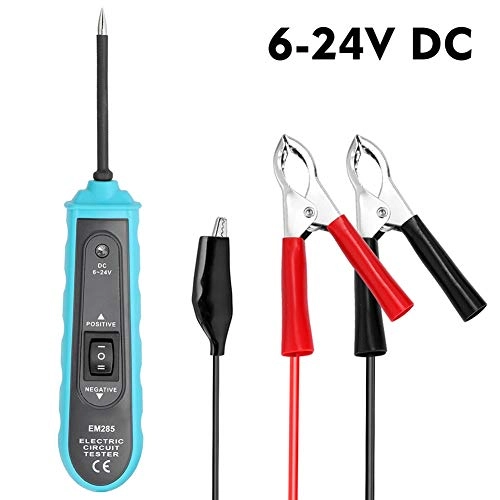 Electric Probe Circuit Tester - 8A 6-24V Crocodile Clip