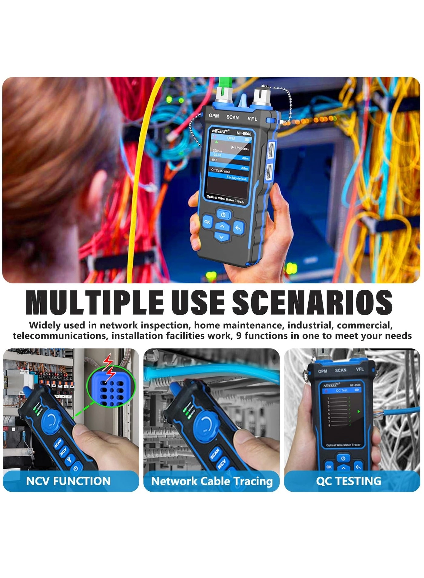 Network Cable Tester - RJ11 RJ45 Continuity testing