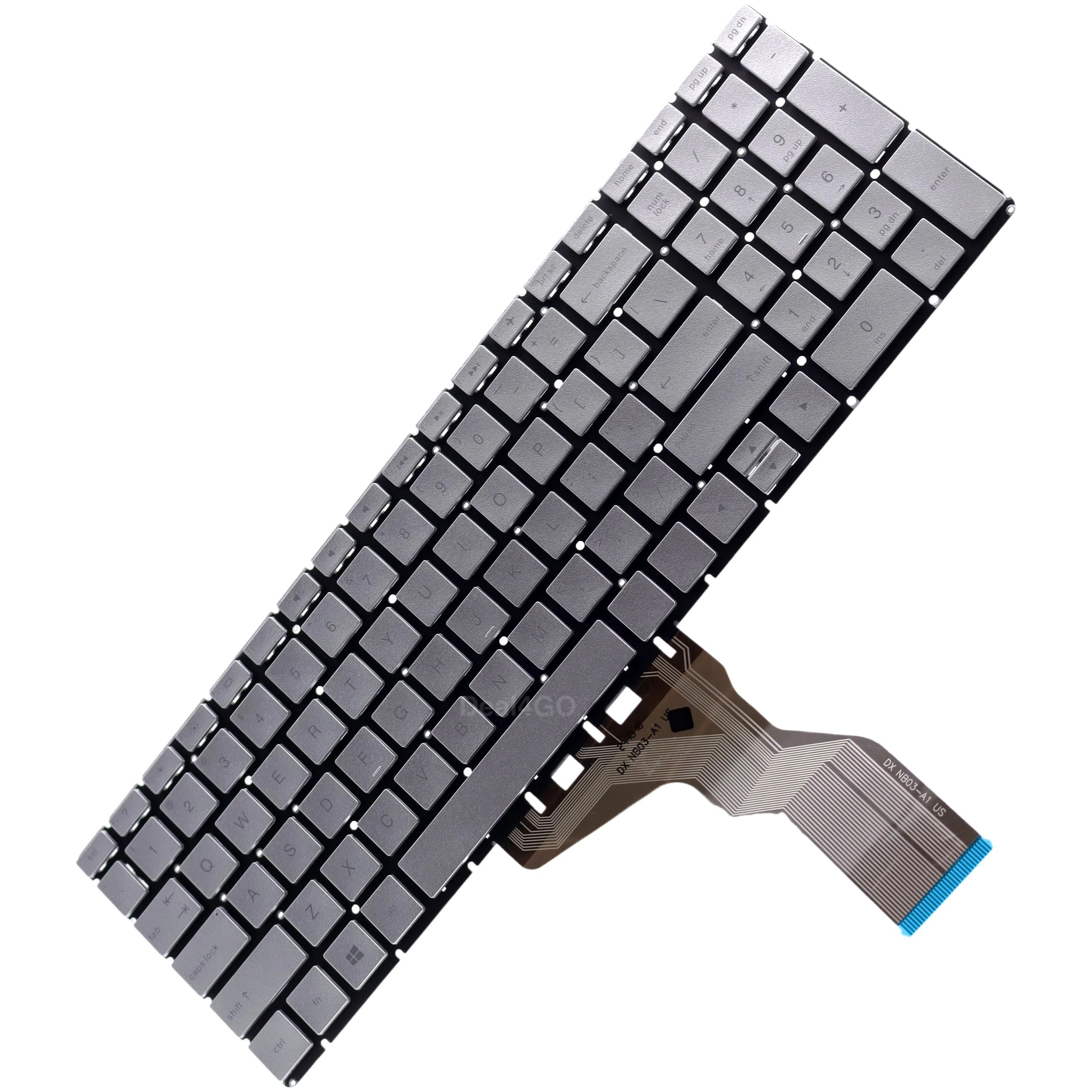 Deal4GＯ US-INTL keyboard - QWERTY Silver