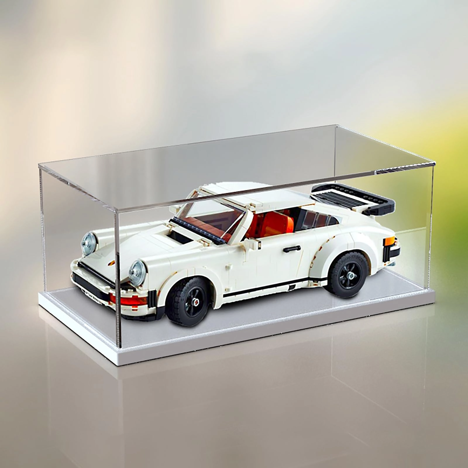 Acrylic Display Case (10295) - Dust-Proof Black Base (3mm) 40x20x15cm