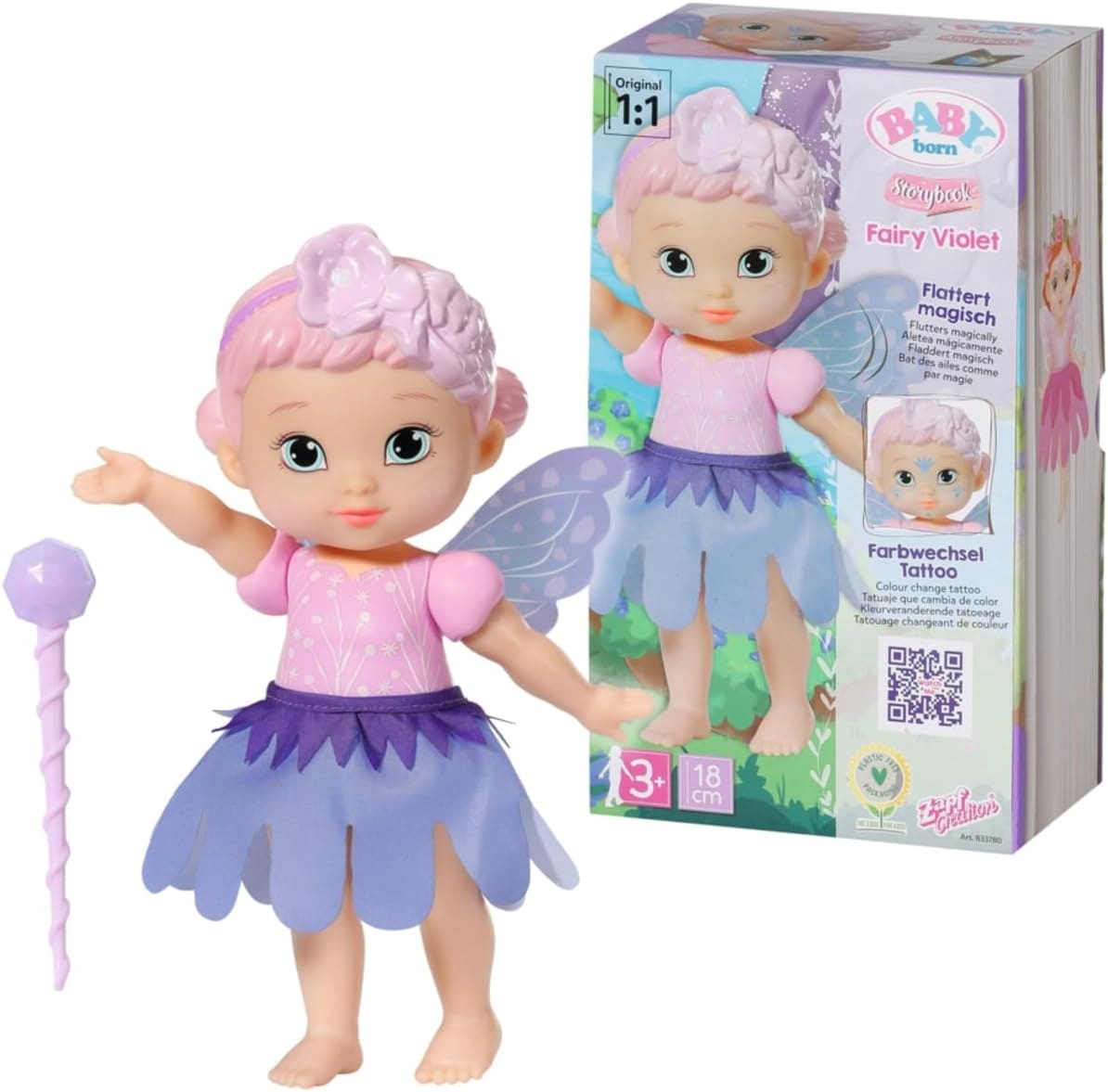 Zapf Storybook Fairy - Violet 18cm