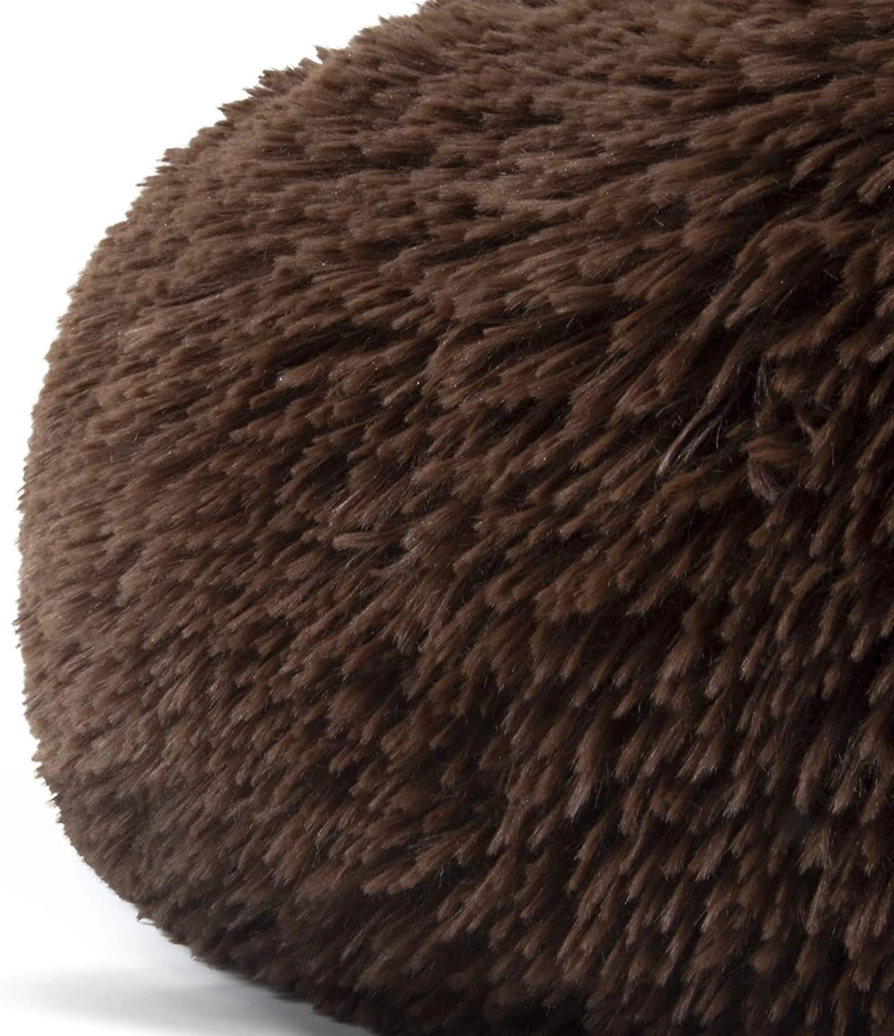 Velor Round Plush Dog Bed - 50 x 15cm
