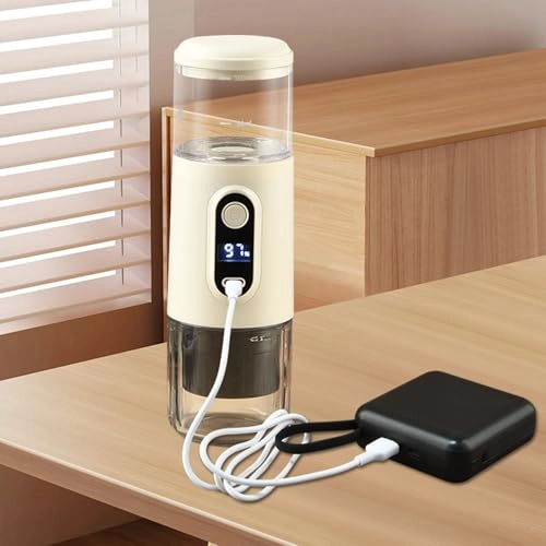 Portable Electric Espresso Machine - 1.6E+2 Milliliters capsules and ground coffee