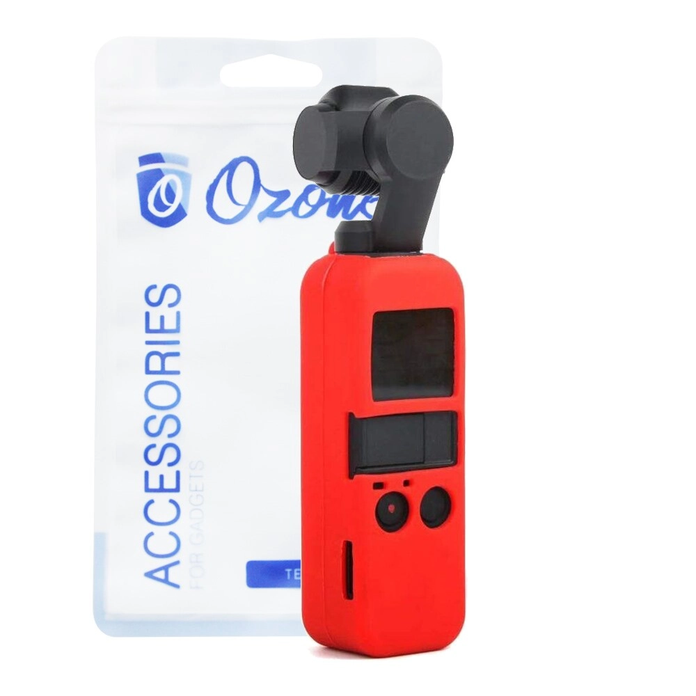 Ozone Soft Silicone Case for OSMO Pocket - Red Scratch Protective